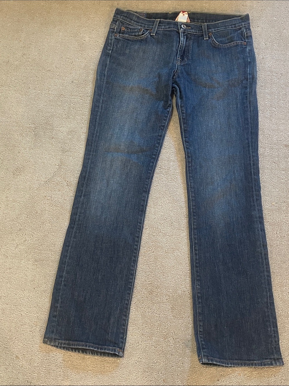 Lucky brand sz 8 29 short inseam Classic Women's Straight-Leg Jeans Dark Blue